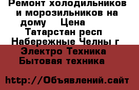 Ремонт холодильников и морозильников на дому, › Цена ­ 300 - Татарстан респ., Набережные Челны г. Электро-Техника » Бытовая техника   